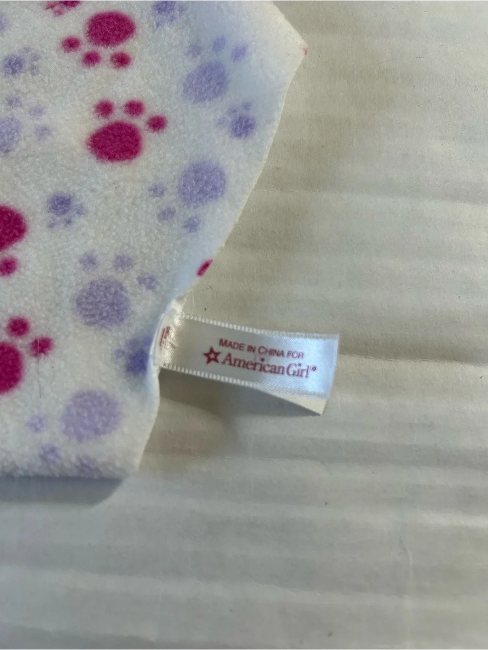 American Girl Sleep and Snack Bed and Pet Carrier Lot